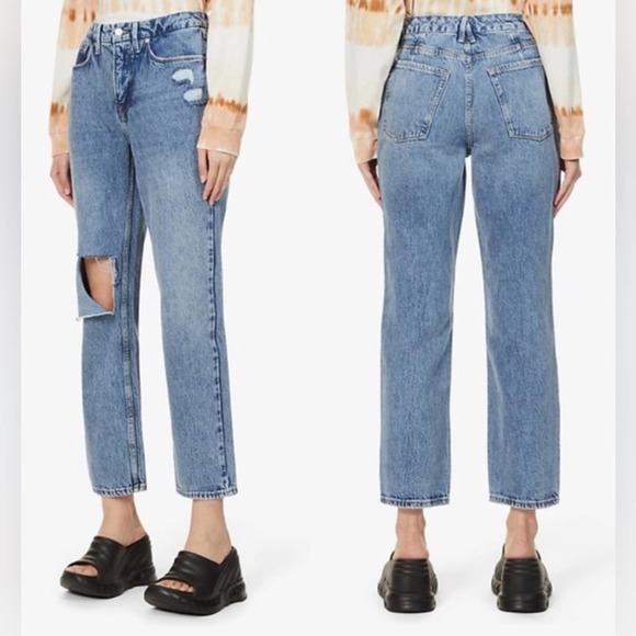 NWT Good American Good 90s Duster Straight Leg Jeans Size 2 / 26 - Picture 5 of 10